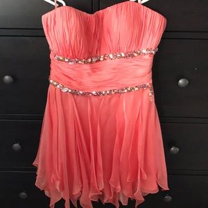 Coral formal dress